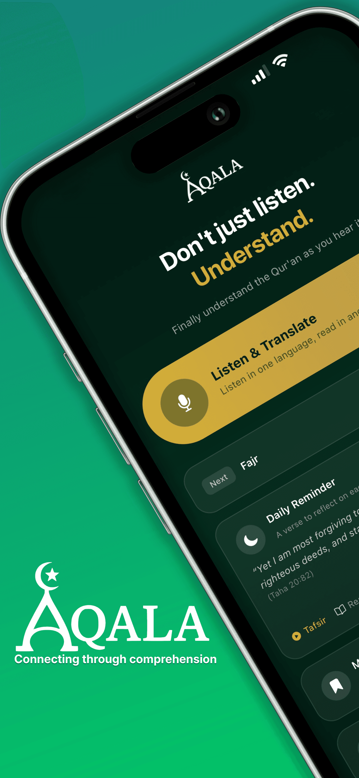 Aqala brand: Don't just listen. Understand. — connecting through comprehension